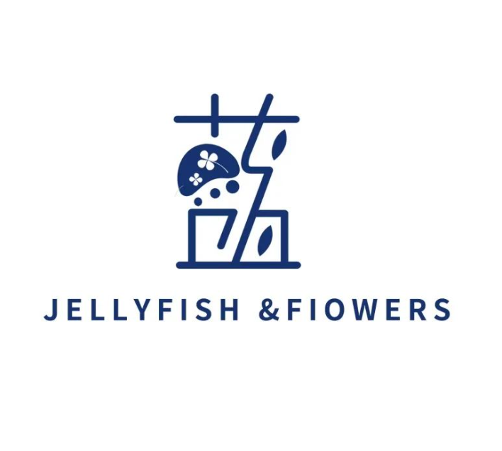 蓝 Jellyfish&Flowers